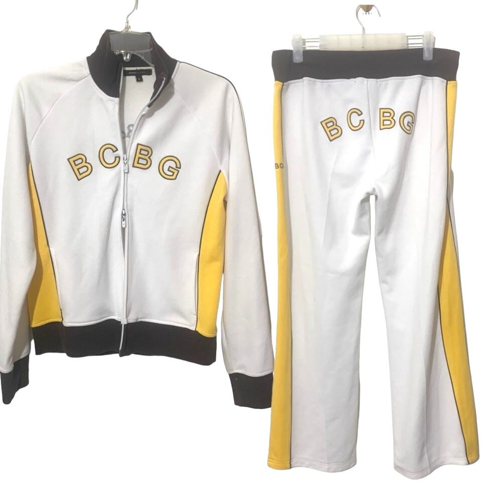BCBGMAXAZRIA VINTAGE Y2K TRACK SUIT! AMAZING! LG JACKET & XL PANTS
